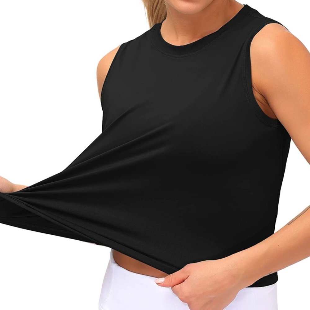Womens Black Workout Tank Top